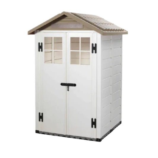 Storage Shed for Garden Use in Durable Plastic - 120 x 80 x 180