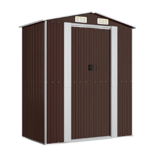 Metal Storage Shed for Outdoor Use with Double Doors - 150 x 75 x 180